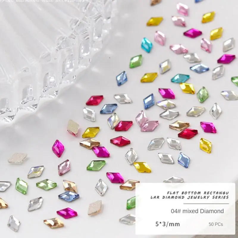 Мини-сердце с плоским основанием для ногтей Фотоэлементы Горячие стеклянные