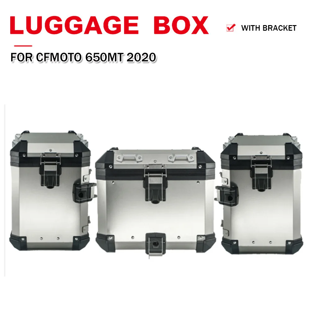 

For CFMOTO CF 650MT MT650 MT 650 MT Motorcycle Aluminum Rear Carrier Trunk Box Luggage Panniers With Rack Holder Support Bracket