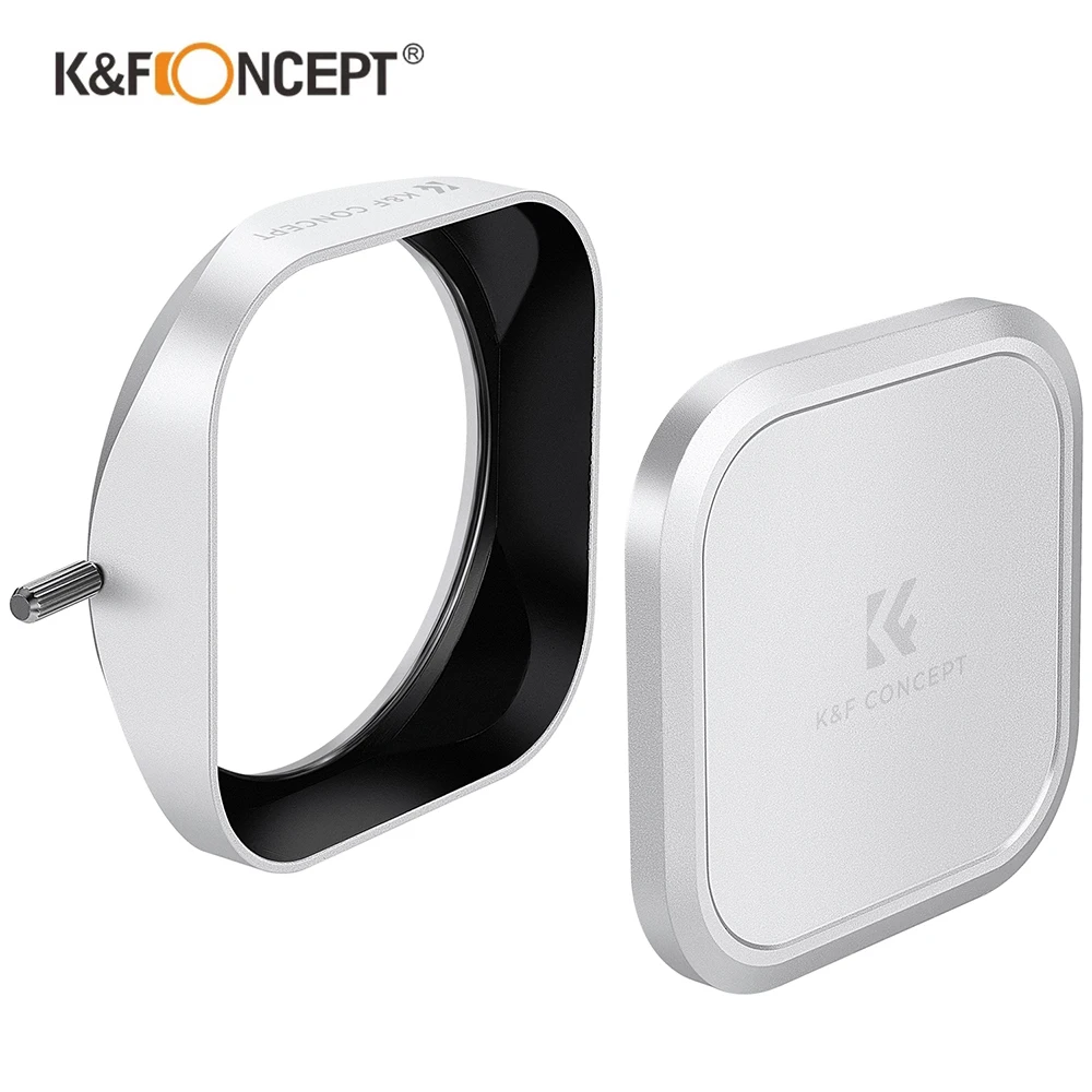 Бленда и крышка объектива K &amp F CONCEPT Nano-X для камеры Fujifilm X100V X100VI FX100 SX100 TX100