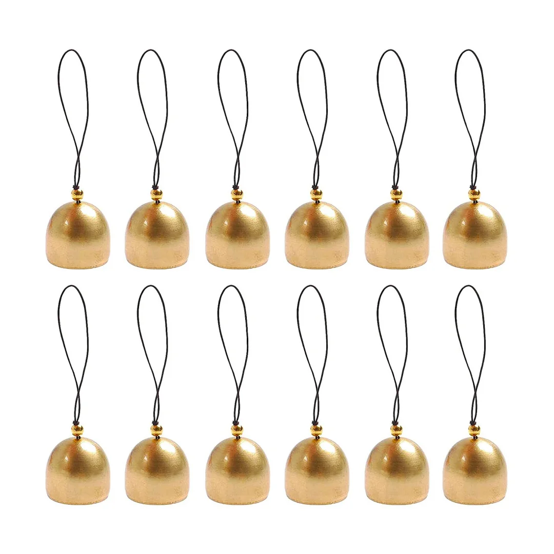 

Metal Bell Pendants Pure Copper Bell Pendant Brass Door Bell DIY Christmas Hanging Ornaments Wind Chimes Making Art Accessories