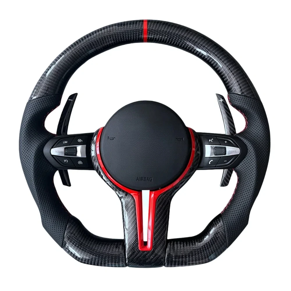 Светодиодный руль из углеродного волокна для BMW M Series F80 F82 F10 F06 F12 F13 F16 F20 F22 F30 F31 F32 F33