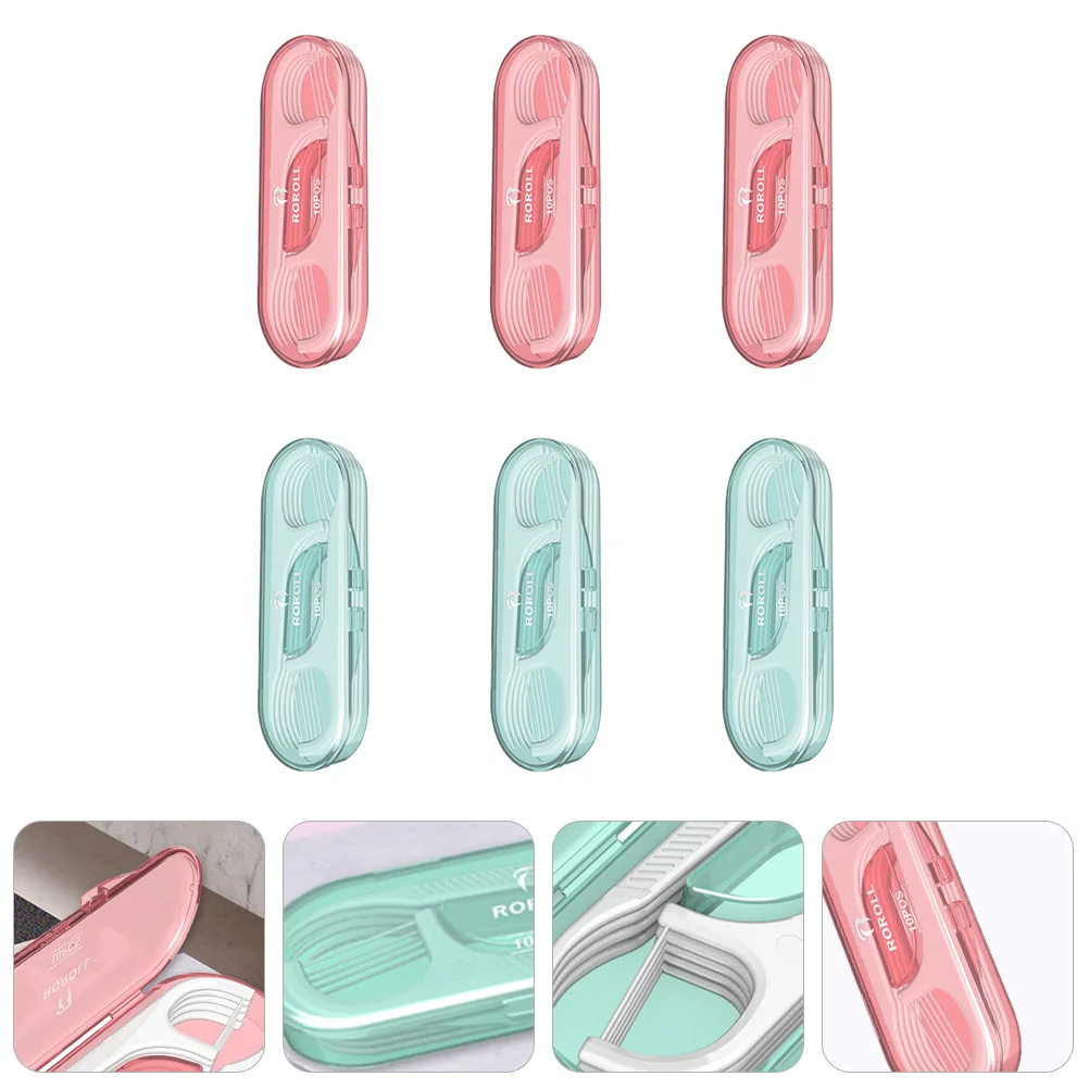 

Floss Picksflosser Teeth Travel Flossers Pick Sticks Braces Cleaning Caseportable Disposable Cleantooth Dual Dispenser Tool Fine