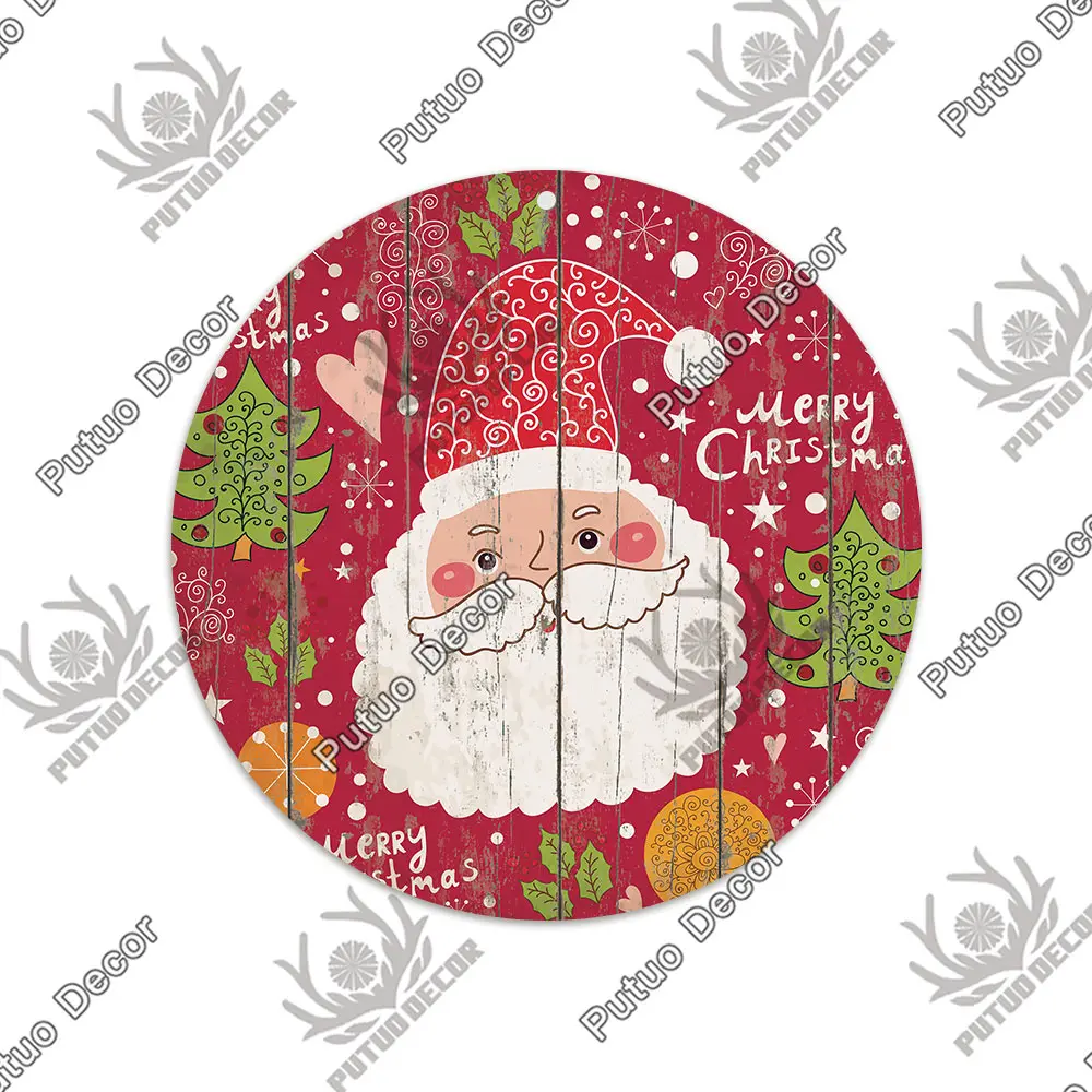 

Деревянная круглая табличка Putuo Decor