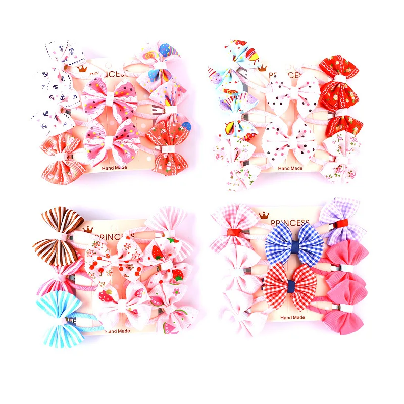 

8 шт., детские заколки для волос с принтом вишни