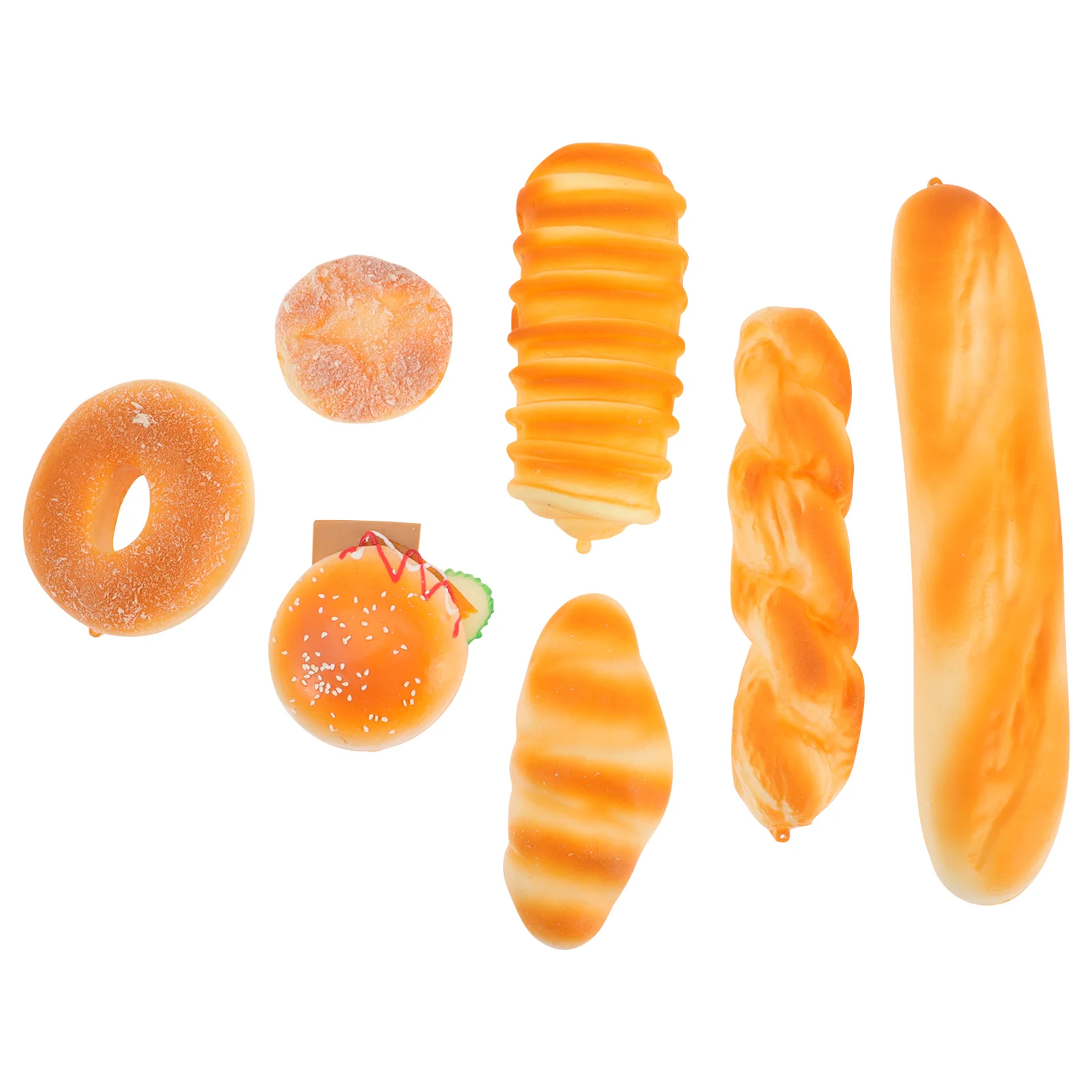 

Bread Food Fake Play Artificial Toys Toy Kitchen Pretend Simulation Slow Set Cake Kawaii Toast Loaf Breads French Model Rolls