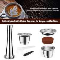 coffee capsules refillable capsules for nespresso machines stainless steel coffee accessories multifunctional for espresso
