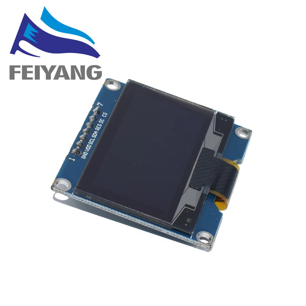 Модуль OLED-экрана SSD1309 1 54 дюйма 7 контактов белый 10 шт.