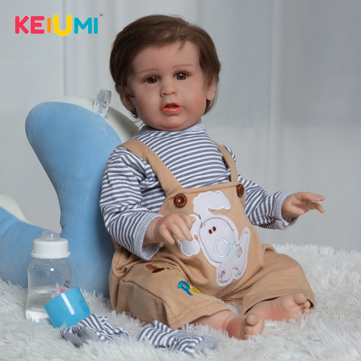 

KEIUMI Handsome Reborn Boy Baby Doll Realistic Cloth Body Reborn Baby Toys Bebe Reborn Dolls For Children Birthday Gifts