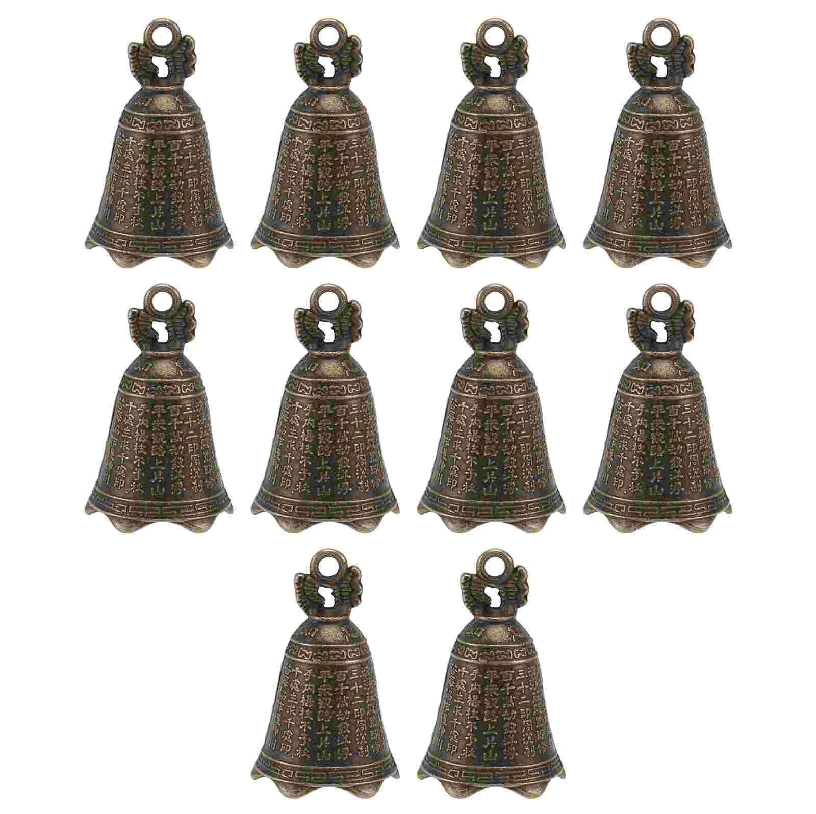 10 шт. винтажные часы с драконом подвесные дверные звонки бронзовые аксессуары