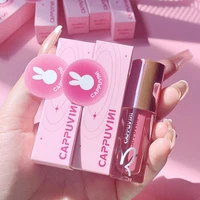 cappuvini 9 colors lip gloss moisturizing tinted liquid pigment lipstick reduce lines lasting glitter lip oil sexy plumping care
