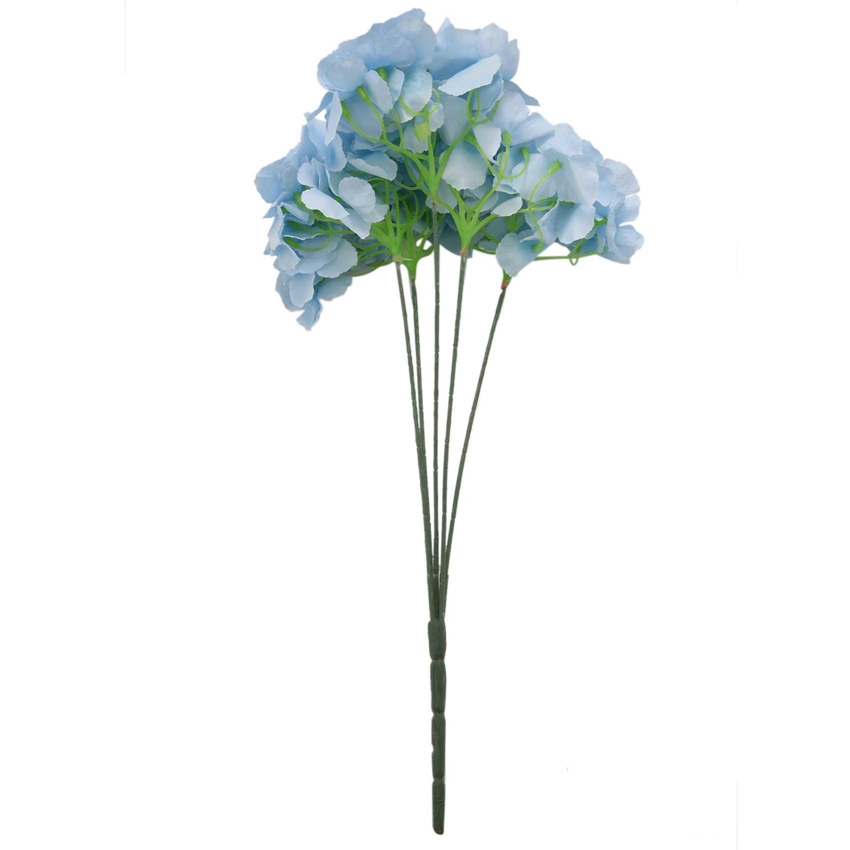 

Artificial Hydrangea Flower 5 Big Heads Bouquet (Diameter 7" each head) Blue