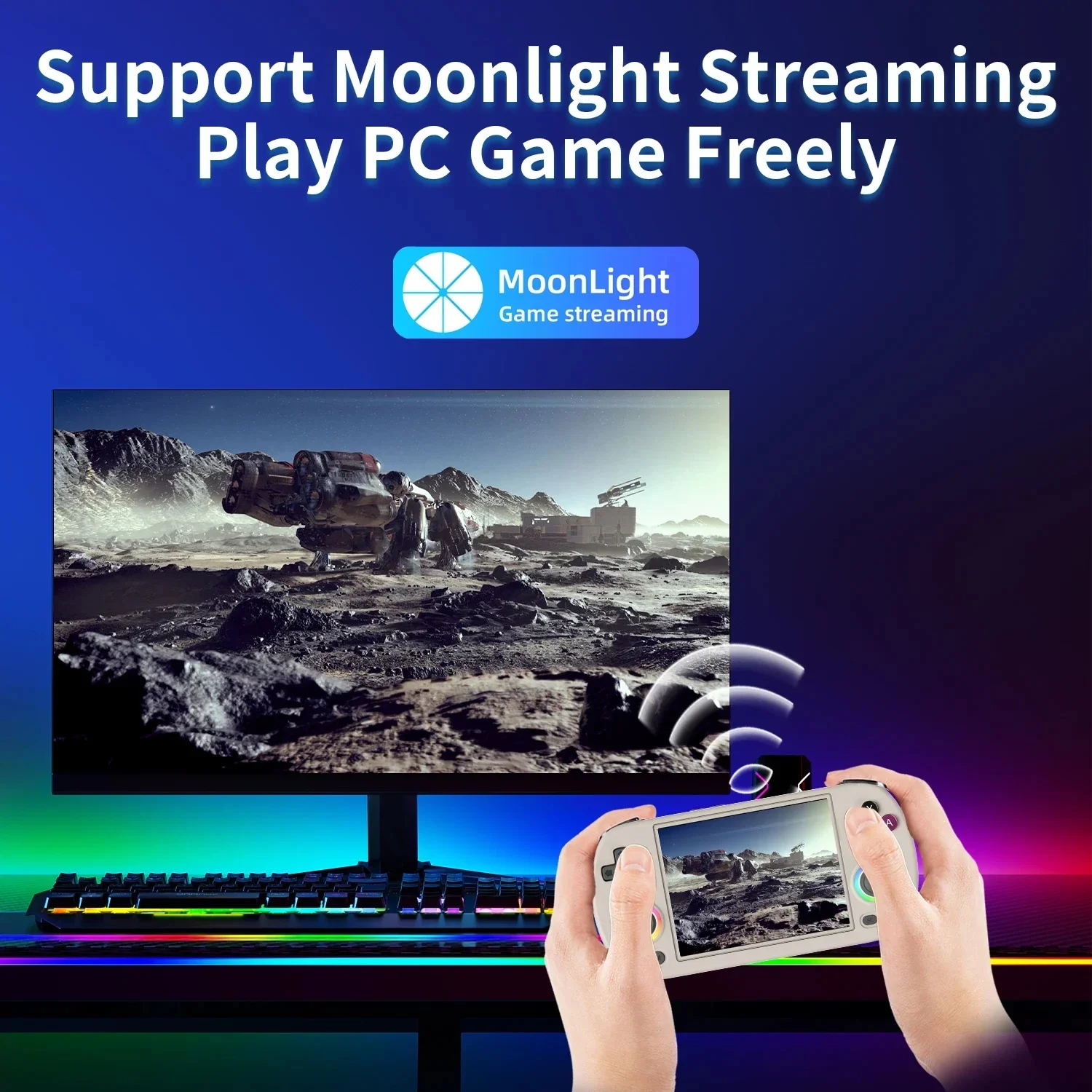 ANBERNIC RG40XX H 4-дюймовый экран IPS ручная подсветка RGB система Linux 5GWiFi поддерживает PSPGame праздничный подарок (art.: 3920ca93bfb89) - 3920ca93bfb89
