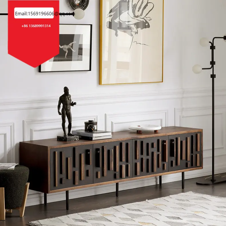 

Скандинавская Гостиная Современная Итальянская простая искусственная Роскошная маленькая семейная дубовая ТВ-тумба