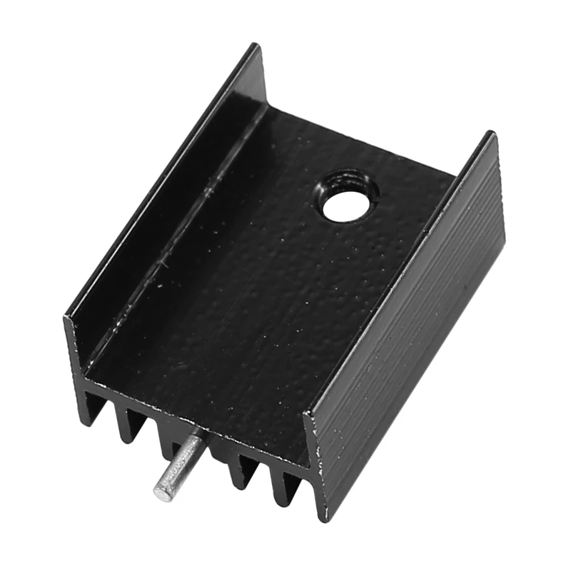 Черный алюминиевый радиатор для МОП-транзисторов TO-220 10 шт. 21x15x11 мм |