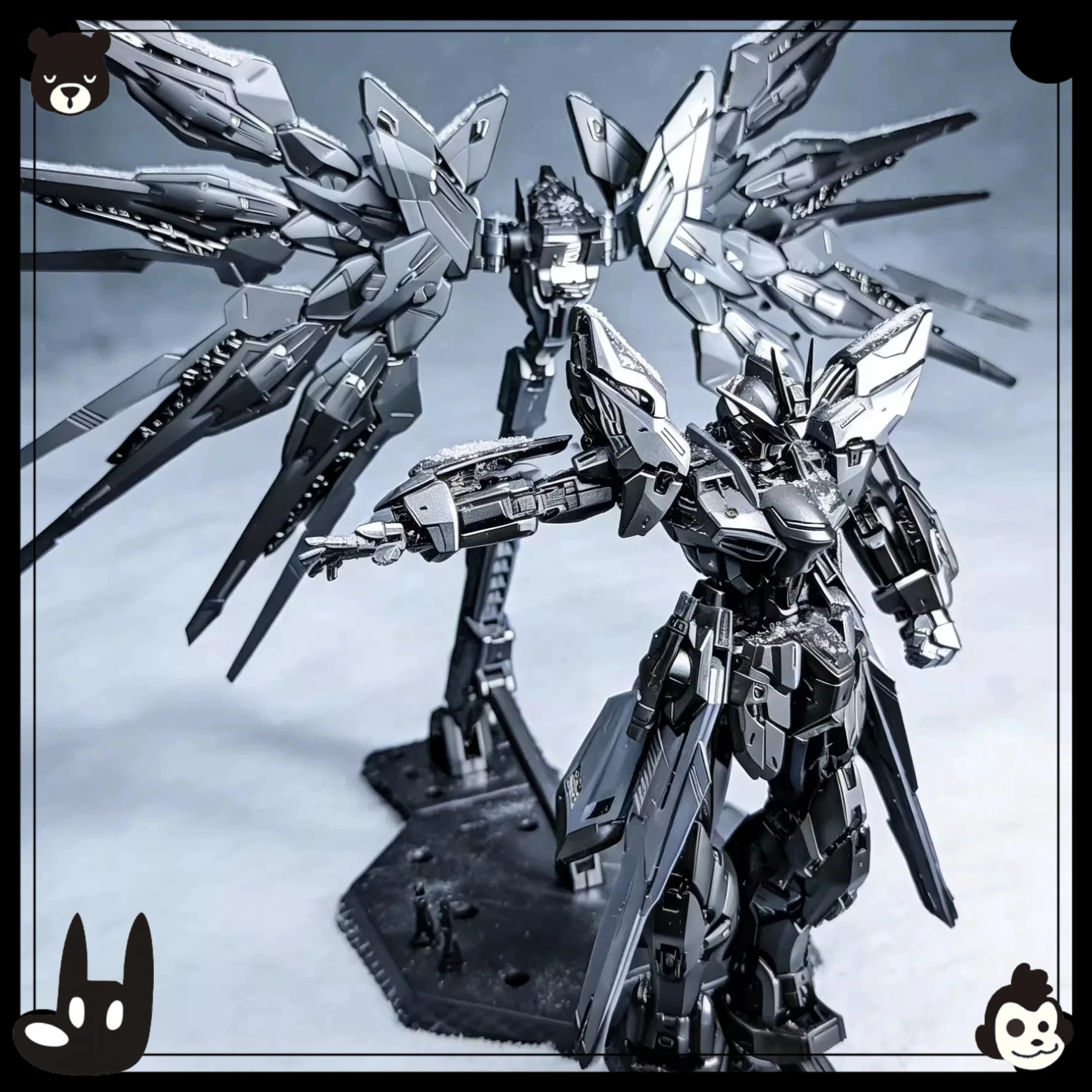 Фото Коллекционная модель LuckModra Collect Spot, Long MGEX Black Strike Midnight Free, цветовая схема Gundam, масштаб 1/100, для самостоятельной сборки и ремонта, меха для сборки своими руками. №1
