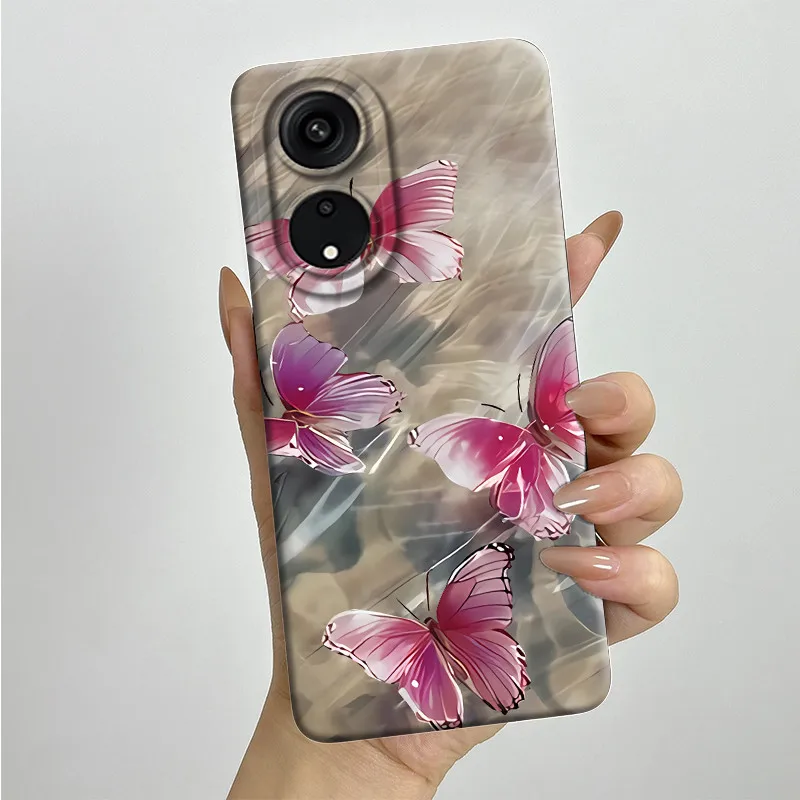 For OPPO A98 CPH2529 Case Capa for F23 CPH2527 Silicone Soft Phone Funda Sweet Painted Printed Protective Back Cover Coque