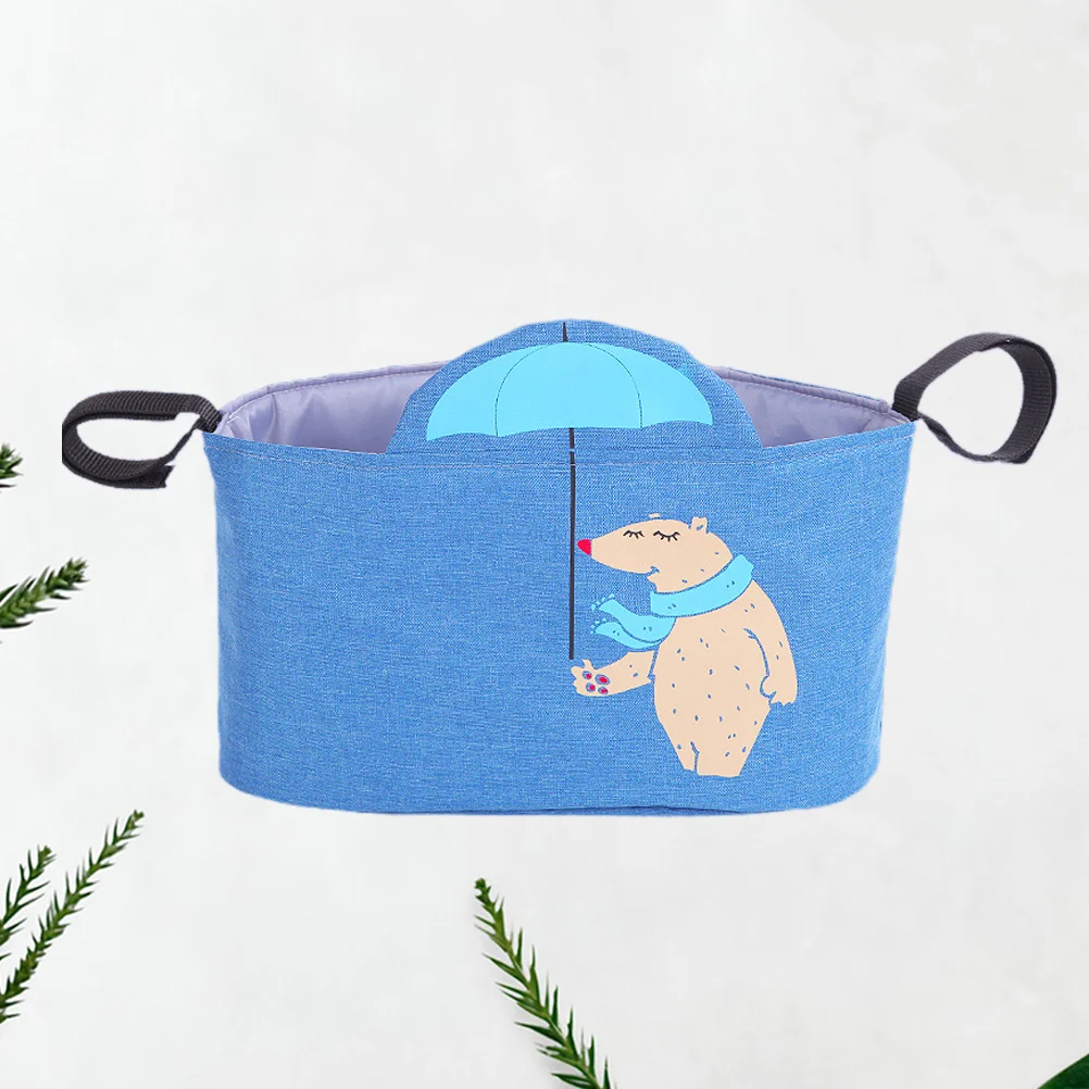 

1 pc Baby Stroller Bag Hanging Linen Large Capacity Storage Bag Infant Accessories Organizer Sundry Pouch for Baby accessories