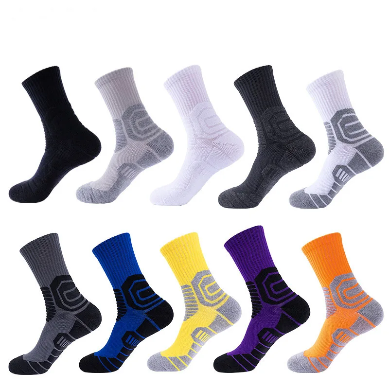 

New Sports Socks Men Fashion Football Cotton Unisex Outdoor Anti Slip Cycling Colors Basketball Breathable Running Hiking Socks
