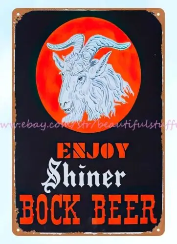 Enjoy Shiner Bock пиво металлический жестяной знак Декоративный Настенный декор