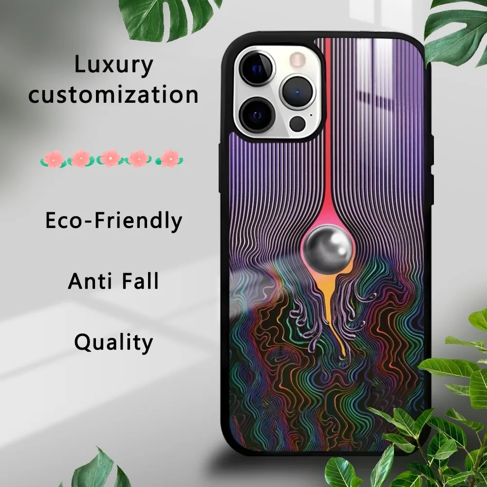 Tame Impala Psychedelic Phone Case For iPhone 16 15 14 13 12 11 Pro Xs Max Mini Plus Celulares Hard Funda