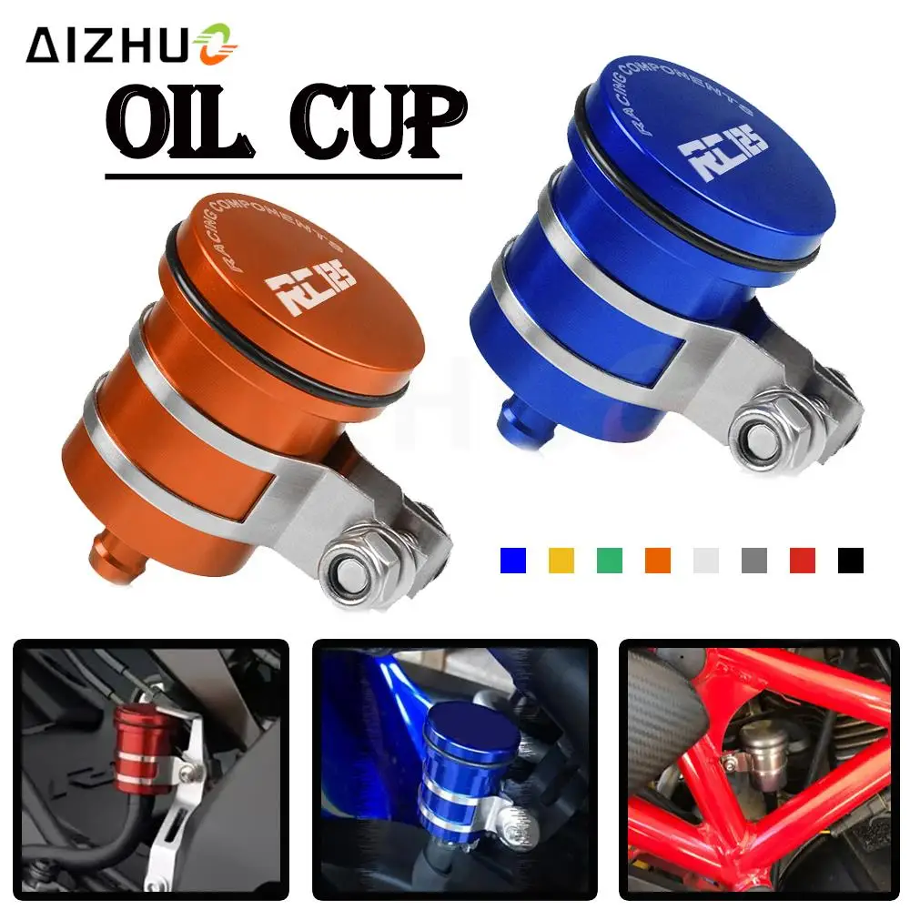 

FOR RC 125 RC125 2011 2012 2013 2014 2015 2016 2017 Rear Brake Fluid Reservoir Motorcycle Aluminium Clutch Tank Oil Cup LOGO