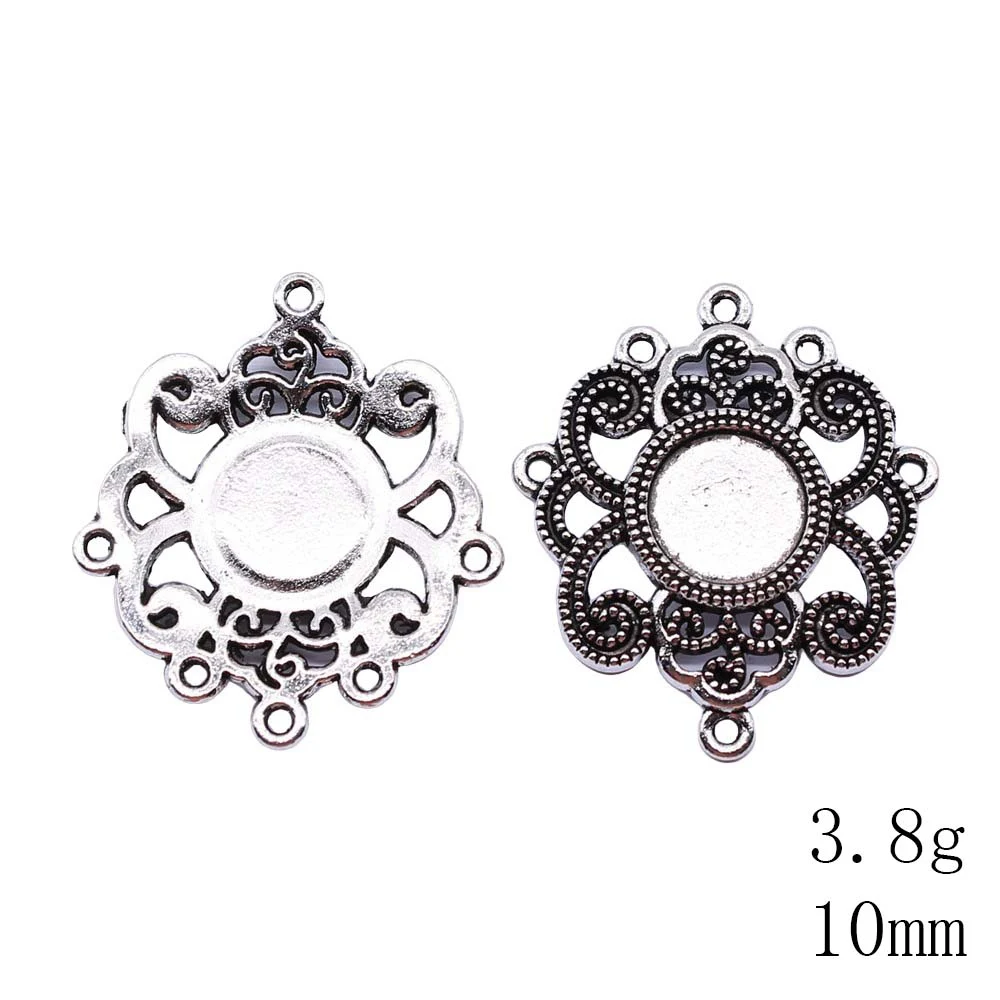 

Diy Accesori Metal Fit Round 08mm10mm15mm Base Setting Jewelry Components Accessories
