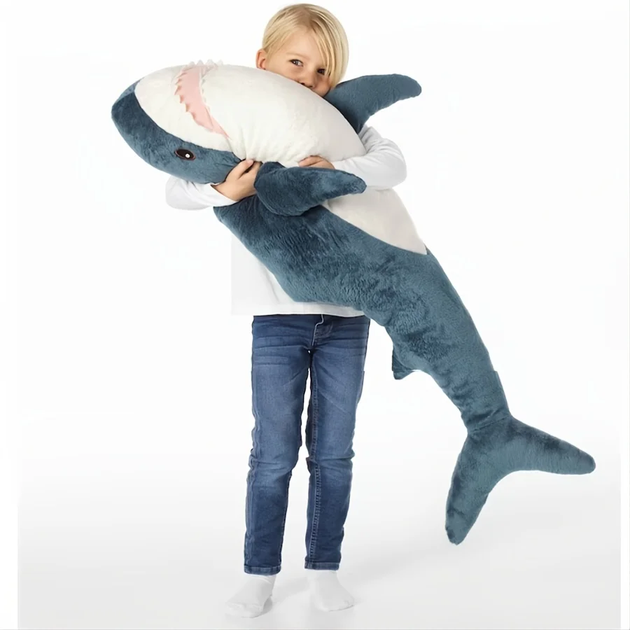 

1pc Soft and Comfortable Shark Pillow - Cute Cartoon Design for Kids and Adults - Perfect for Sleeping and Cuddling