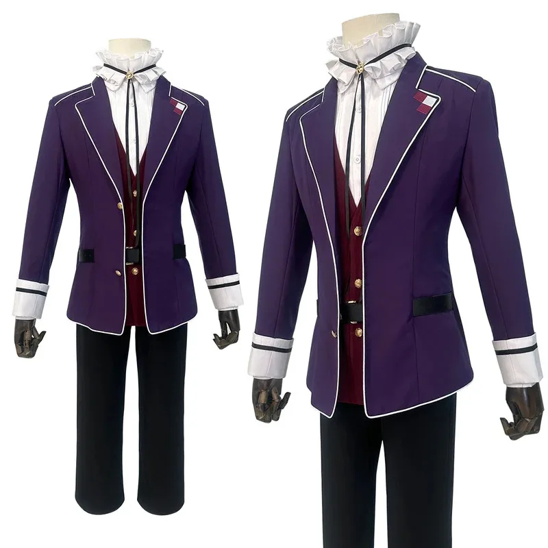 Фото Diabolik Lovers Аниме Sakamaki Kanato Косплей Костюм Школьная форма Костюм с вышивкой Брюки Рубашка Жилет Хэллоуин Co4;v'5,f;6.j;8' №2