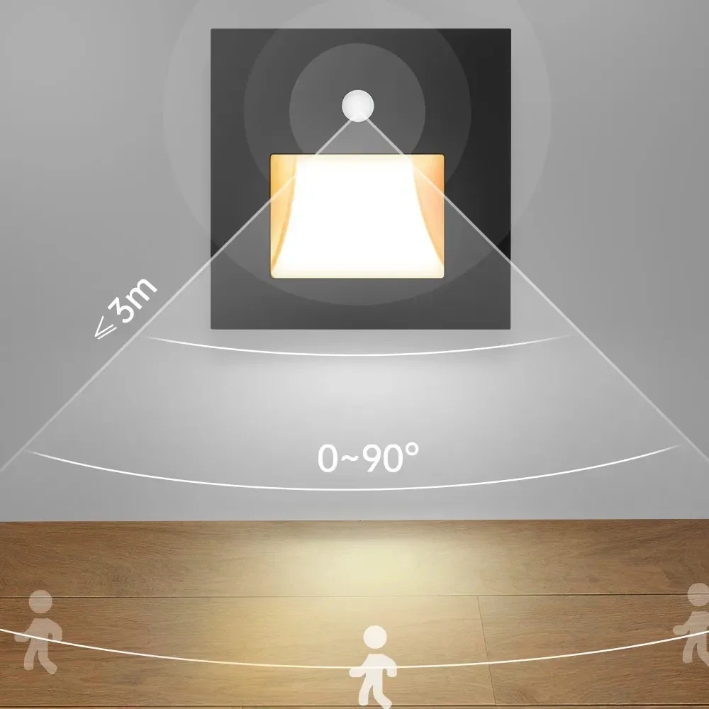 Умная настенная лампа с пассивным инфракрасным датчиком движения настенный