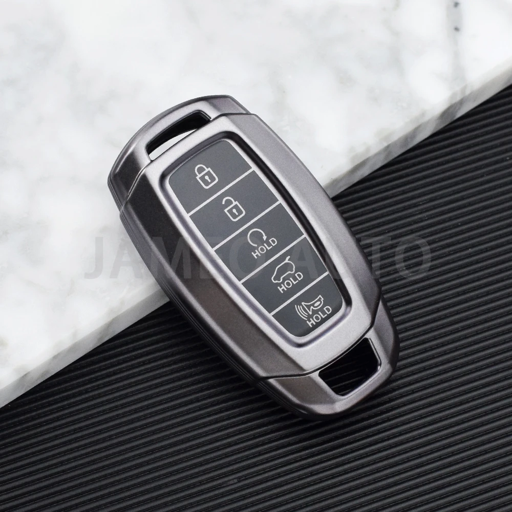 

Чехол для ключей из ТПУ с кнопкой 3/4/5 и брелком для Hyundai Elantra GT Sport Santa Fe Palisade Kona, чехол для смарт-ключа без ключа