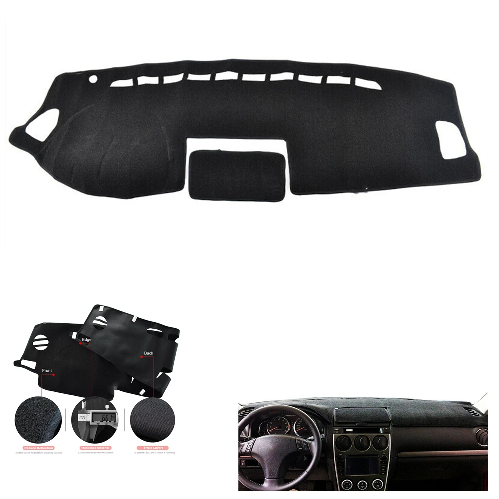 

Коврик для Mazda 6 Mazdaspeed6 2003-2008, коврик для приборной панели, коврик для приборной панели
