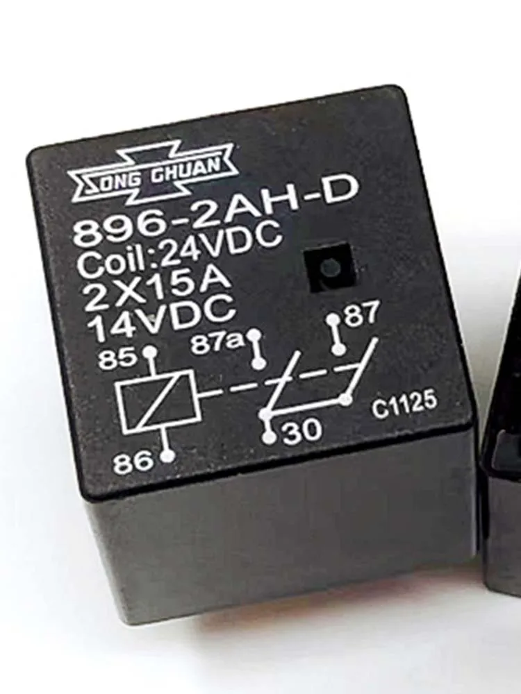 Реле 896-2AH-D 24 В постоянного тока 2X15A 24 В, 5 шт.