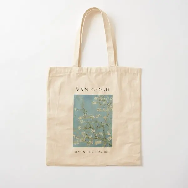 

Vincent Van Gogh Almond Blossom Van Go Canvas Bag Grocery Fabric Unisex Casual Shopper Printed Handbag Ladies Fashion