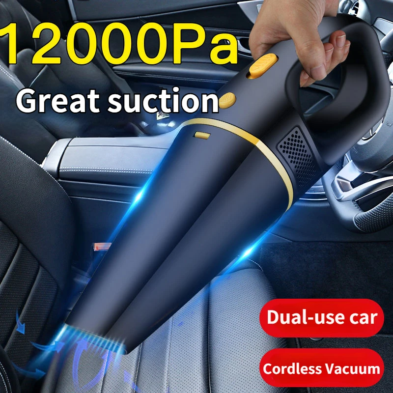 

ATsafepro Car Wireless Vacuum Cleaner Home Indoor High Suction12000pa Car with Small Car Dual-purpose Charging High Power Super