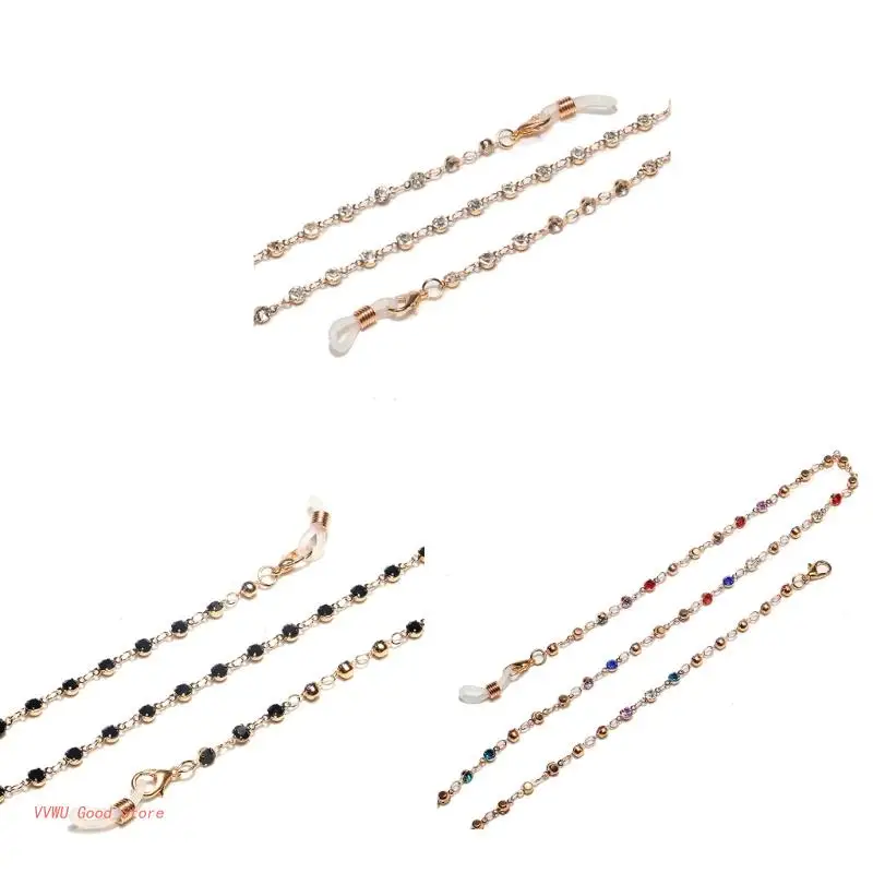 

Color Rhinestones Glasses Chain Sunglasses Lanyard Necklace Stylish Eyewear Cord