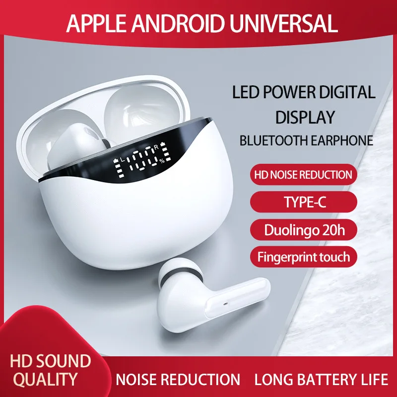 

Игровые наушники TWS BT 5,0, спортивные водонепроницаемые беспроводные наушники с низкой задержкой, наушники-вкладыши с шумоподавлением для ге...