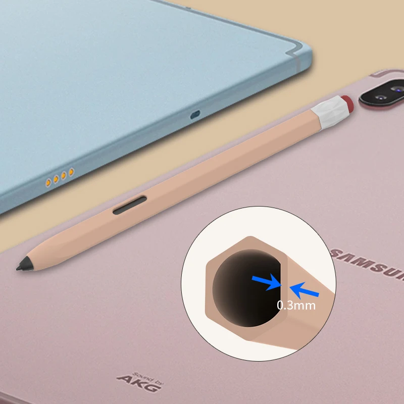 Фото Для Samsung Galaxy Tab S6lite S7 FE S8 S9 S10 Ulrta чехол-стилус Мягкий силиконовый противоударный чехол-стилус для планшета №4