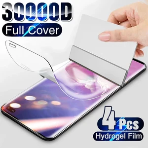 4Pcs Hydrogel Film Screen Protector For Samsung Galaxy S10 S20 S9 S8 S21 S22 Plus Ultra Note 20 8 9 