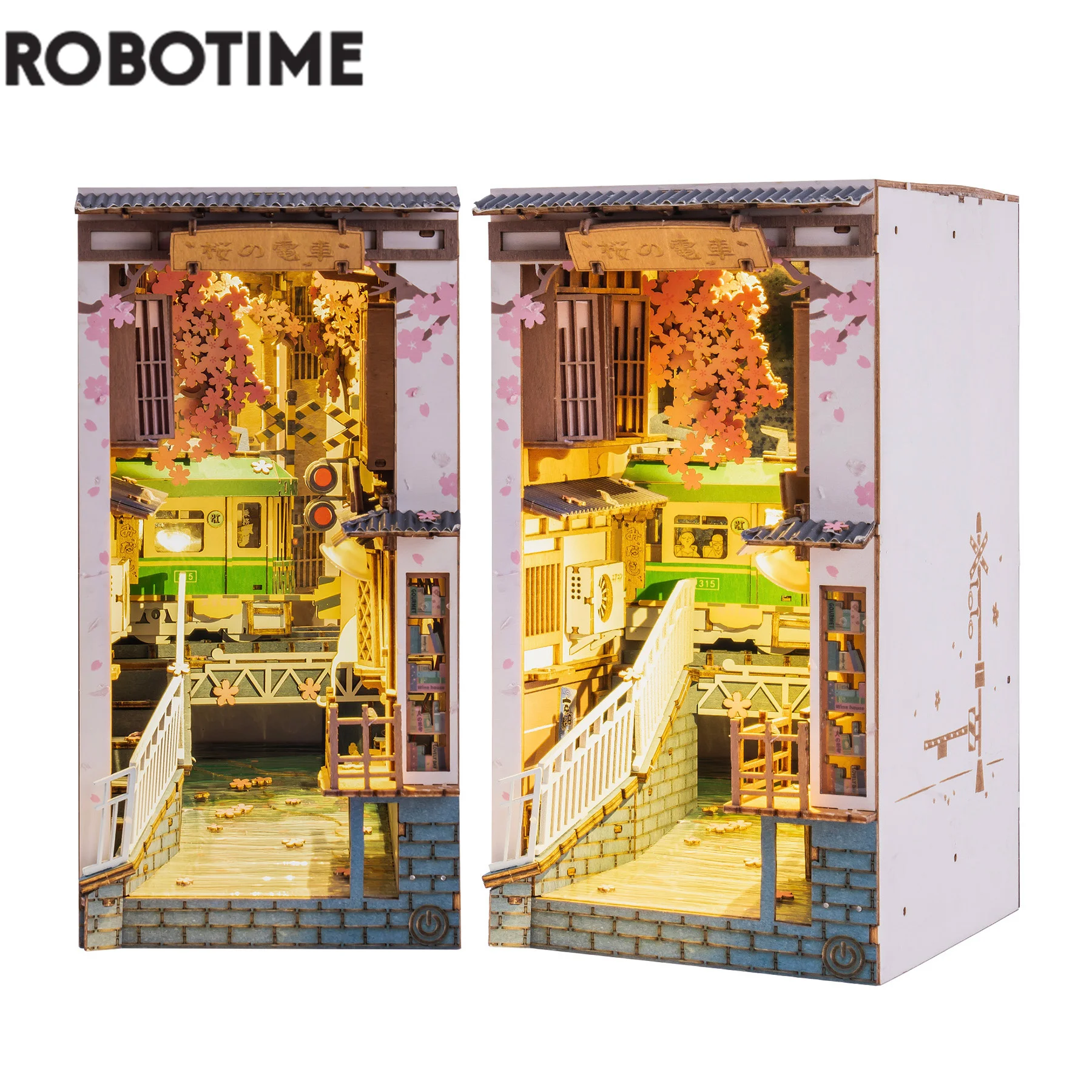 Robotime Rolife книжные уголки серии книг 4 вида DIY деревянный миниатюрный дом с мебелью кукольный домик наборы игрушек TGB01