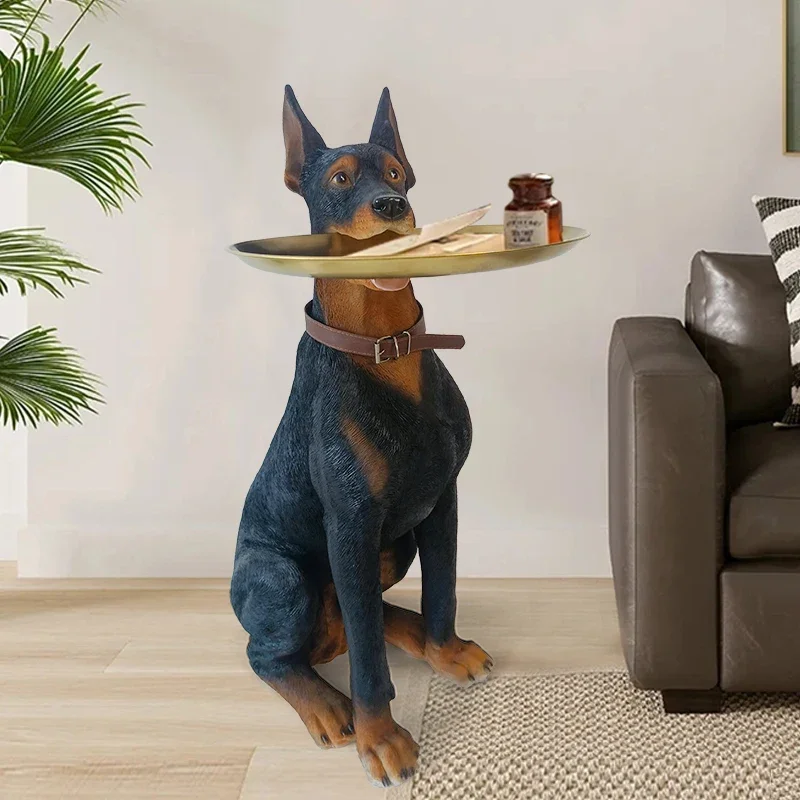 Домашний декор креативная имитация скульптуры добермана ину украшение