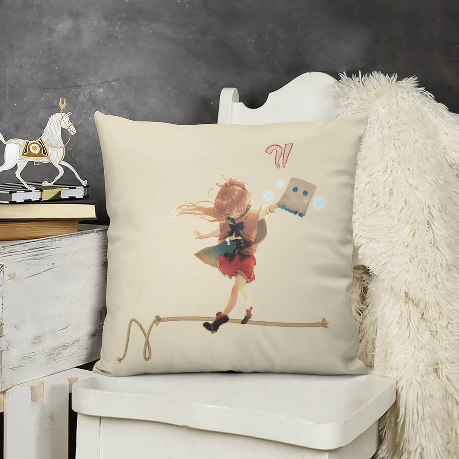 Nanashi Mumei декоративная подушка для гостиной детская