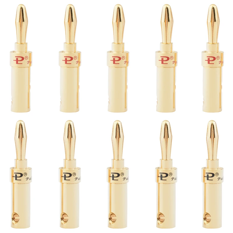 

Штекер типа банан 4 мм медный золотистый TN