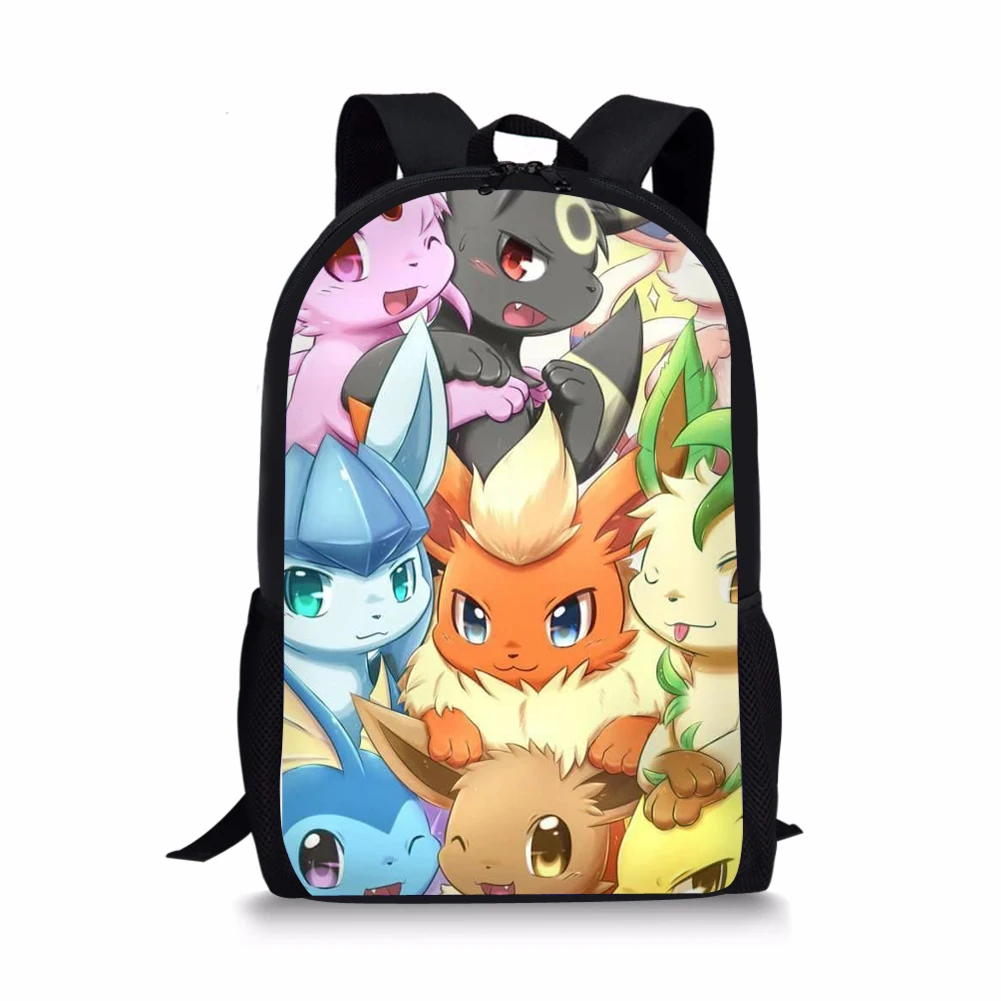 

Pokemon print children's fashion cartoon school bag student backpack girls children's travel Plecaki Szkolne