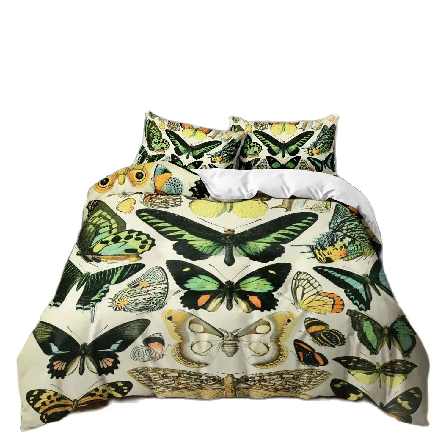 Комплект постельного белья с бабочками красочные бабочки 3D принты пододеяльник