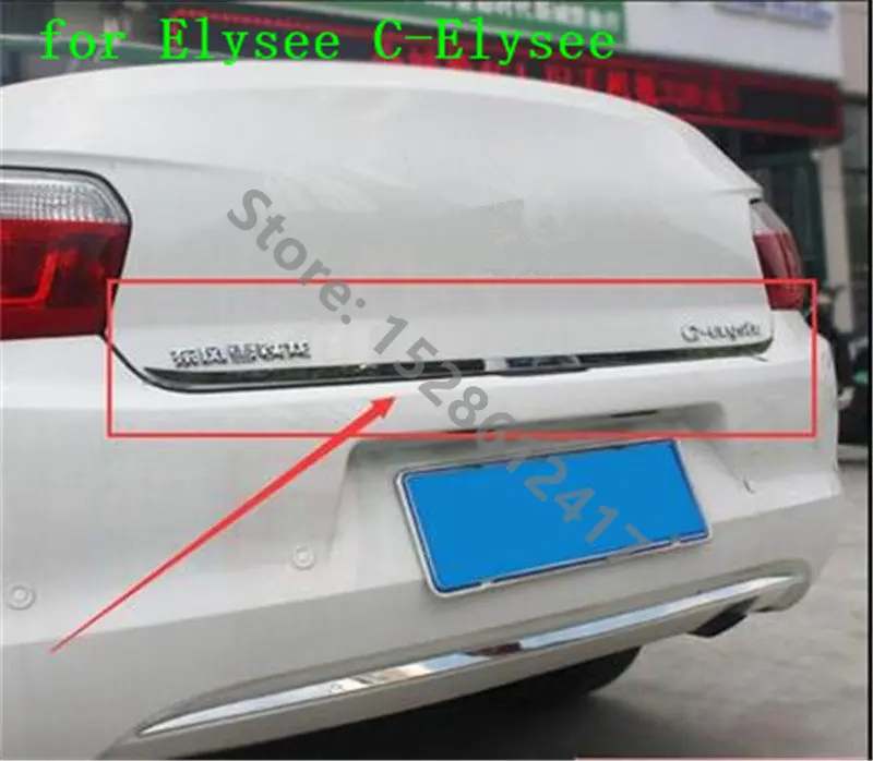 

Автомобильные аксессуары, багажник из нержавеющей стали, багажная отделка, автомобильный Стайлинг, подходит для Citroen Elysee C-Elysee 1 шт. 2014-2018