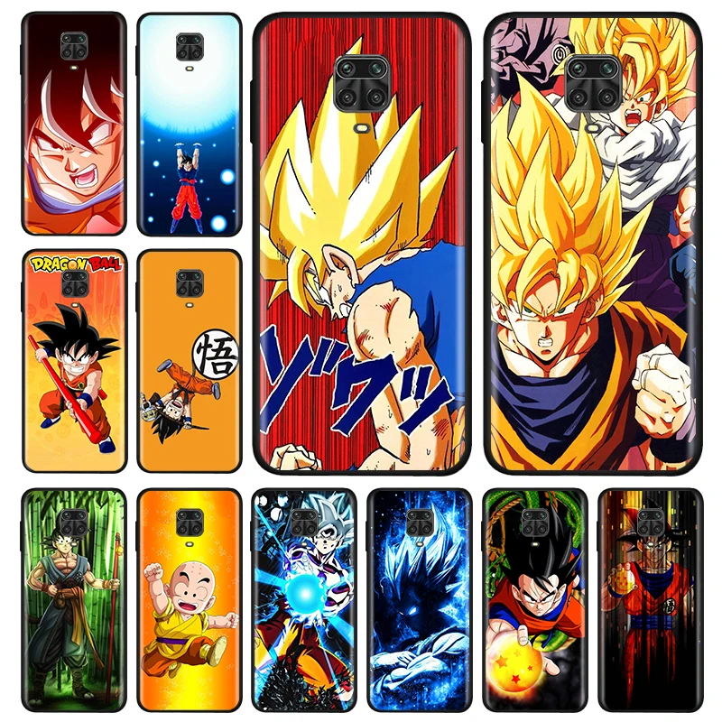 

Shockproof Cover Dragon Ball Goku Trend For Redmi Note 5 6 7 8T 8 9T 9S 9 10 10S 11 Prime Pro Max Black Phone Case