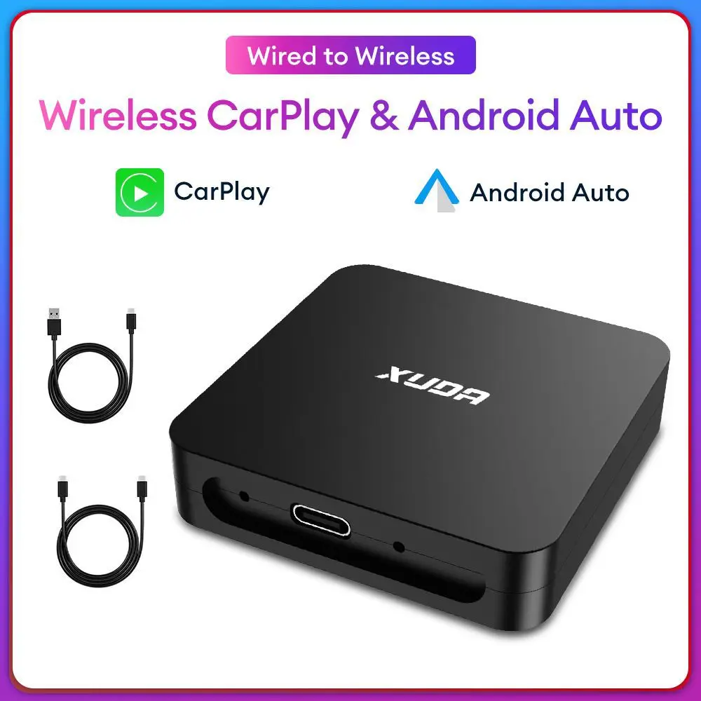 2 в 1 беспроводной адаптер Carplay для Apple iOS Android Авто Smart USB Plug and Play Ai Box Для Kia Volvo Audi MG VW