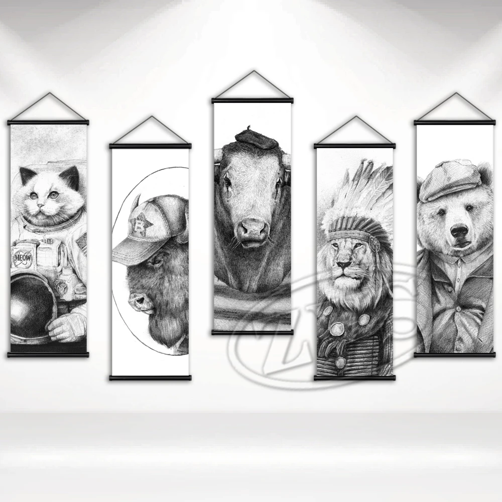 

Настенная картина с изображением старых семейных альбомов, настенные картины с изображением животных, плакаты на холсте, настенные модульн...