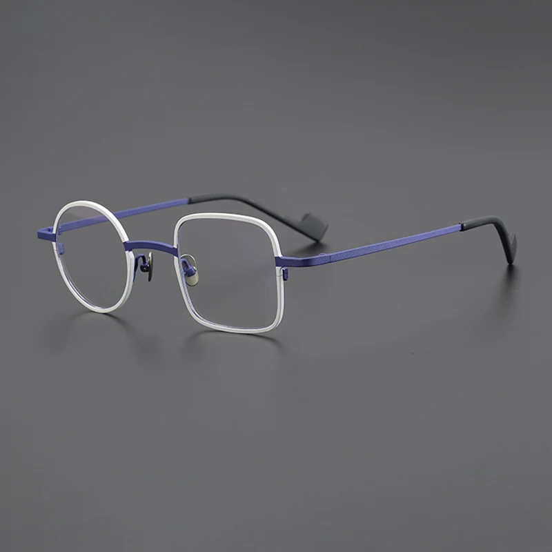 

Retro glasses frame men fashion classic round square pure titanium optical eyeglasses Myopia reading women personalized eyewear