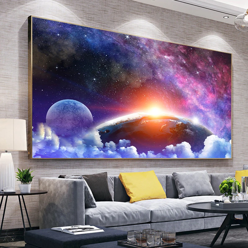 

5D DIY Diamond Painting Universe Galaxy Mosaic Sale Diamond Embroidery Planet Landscape Art Living Room Bedroom Home Decor Gift